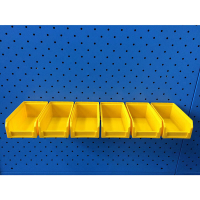 Органайзер настенный V-1-650 желтый (6 ящиков V-1) HV Market