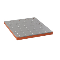 Ярус стеллажа Профи Т, металлический перфорированный настил с усилением (1240Х1005 мм) HV Market