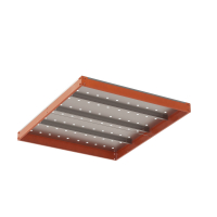 Ярус стеллажа Профи Т, металлический перфорированный настил с усилением (1240Х1005 мм) HV Market