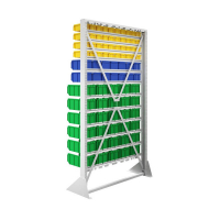 Стойка 1150х2000 односторонняя В1-04-02-06  (желтый/синий/зеленый) HV Market
