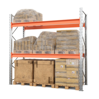 Стеллаж металлический паллетный 3500х2700х1100 мм (70.1.5). Ярусы: пол+2