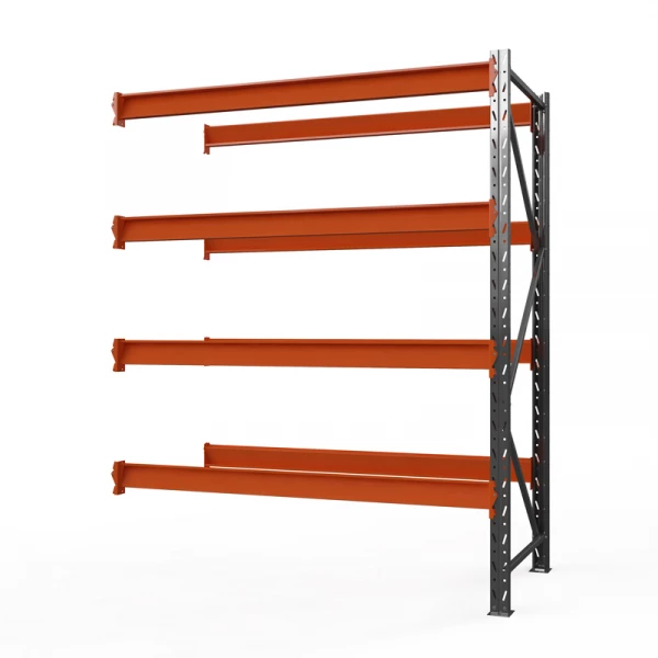 Секция приставная стеллажа металлического ОПТИМА, 2500х2500х785 мм. Полки: 4 шт. без настила