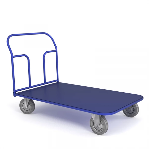 Тележка платформенная ТП 10 (800x1800) г/п 450 кг.160 серая резина