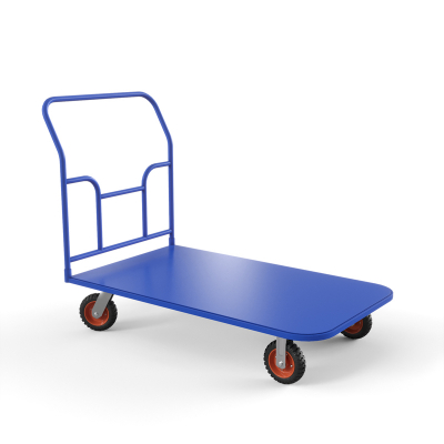 Тележка платформенная ТПТ 600х1000 (г/п 500 кг.) 200 литая протекторная резина HV Market