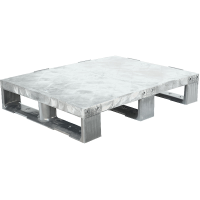 Поддон пластиковый серый TR 680 (500/1000кг, 800x600x150мм, сплошной на полозьях, окрашенный) HV Market