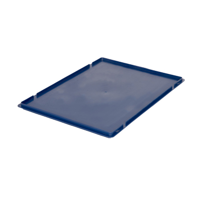 Крышка сплошная 600х400 мм для пластиковых контейнеров моделей 6415, 6429, 6147, 6280, синяя HV Market