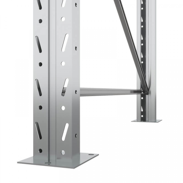 Секция приставная стеллажа металлического паллетного 2000х1800х1100 мм (85.1.5). Ярусы: пол+1