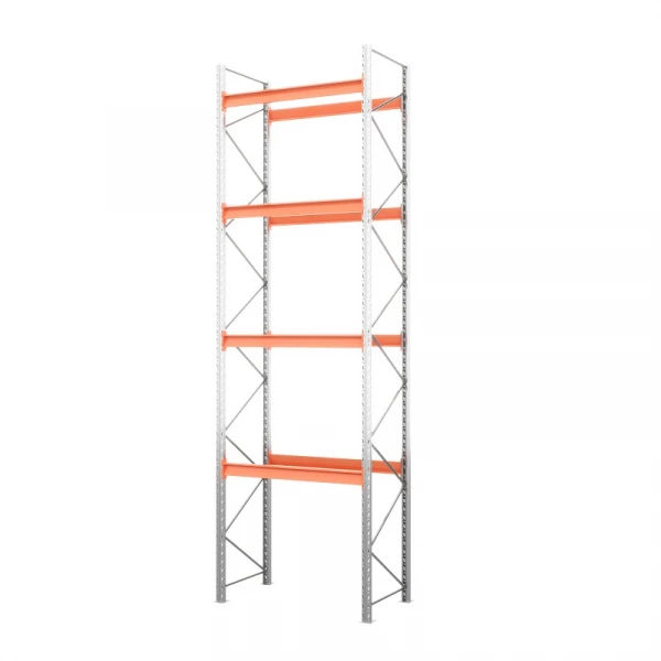 Стеллаж металлический паллетный 6000х1800х1100 мм. Ярусы: пол+4