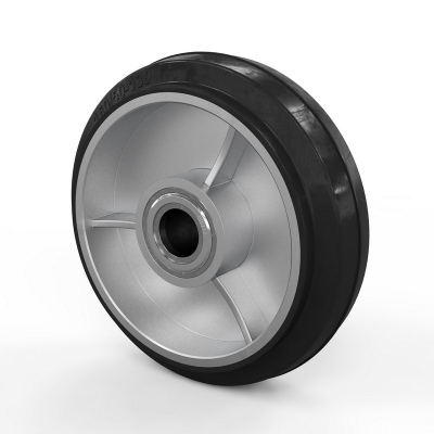 Колесо для гидравлической тележки, 160x50 мм, алюминий/резина (с подшипниками) HV Market