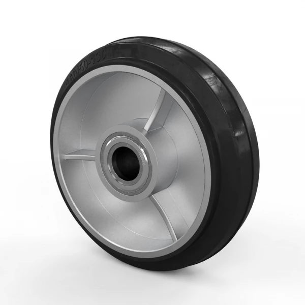 Колесо для гидравлической тележки, 160x50 мм, алюминий/резина (с подшипниками) HV Market