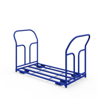 Тележка каркасная с двумя ручками ТКД 10 (800х1800) г/п 500 кг.150 чугун/полиуретан HV Market