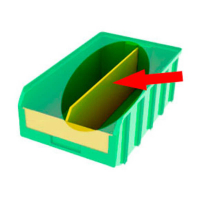 Разделитель продольный для ящиков V-4 серый HV Market