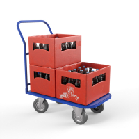 Тележка платформенная ТПТ (г/п 500 кг, 800x500 мм, колеса серая резина 200 мм) HV Market