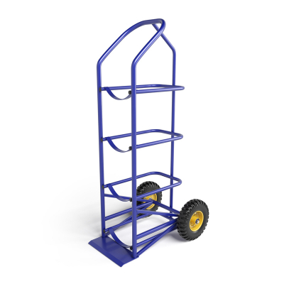 Тележка для перевозки 4-х баллонов с водой ВД 4 г/п 95 кг.колеса пневматические 250 мм. HV Market