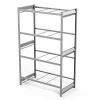 Стеллаж грузовой СГ Ультра (2500х1200х600) 4 яруса, без настила, для шин, дисков, колес HV Market