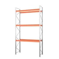 Стеллаж металлический паллетный 4500х1800х1100 мм. Ярусы: пол+3 HV Market