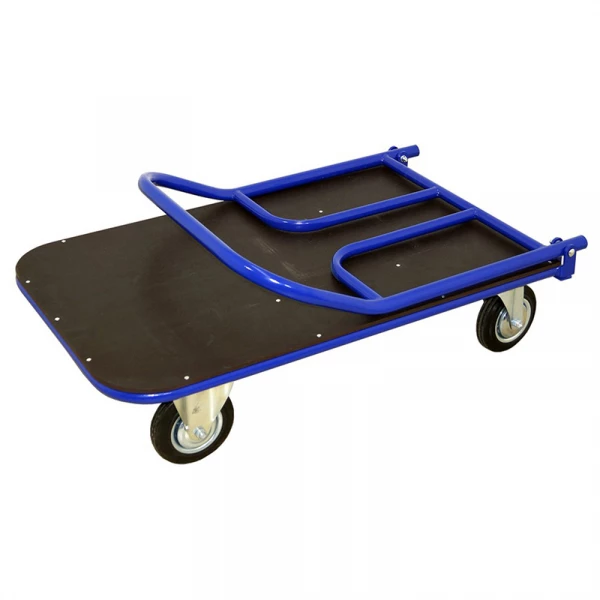 Тележка платформенная со складной ручкой ТПСР 3 ФЛ (600х1000) г/п 500 кг.200 серая резина