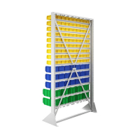 Стойка 1150х2000 односторонняя В1-10-03-02  (желтый/синий/зеленый) HV Market