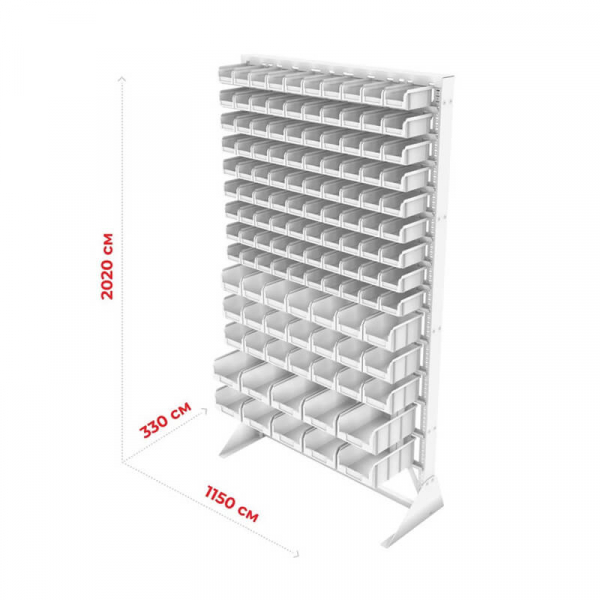 Стойка 1150х2000 односторонняя В1-10-03-02 (желтый/синий/зеленый)