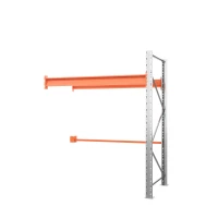 Секция приставная стеллажа металлического паллетного 2000х1800х1100 мм. Ярусы: пол+1 HV Market