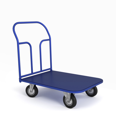 Тележка платформенная ТП 9 (500x1000) г/п 300 кг.125 черная резина HV Market