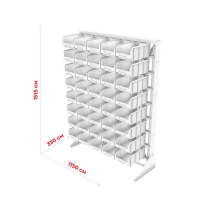 Стойка 1150х1500 односторонняя С1-00-00-08 (зеленый) HV Market
