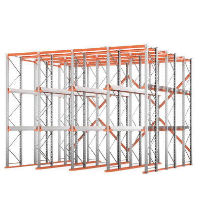 Стеллаж набивной паллетный (4500х6020х5000 мм), 4 линии, 3 яруса HV Market