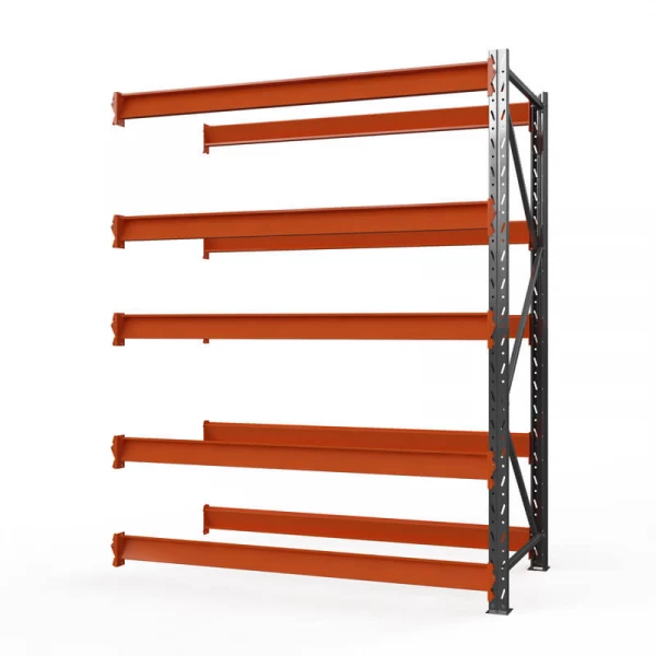 Секция приставная стеллажа металлического ОПТИМА, 2500х2500х785 мм. Полки: 5 шт. без настила