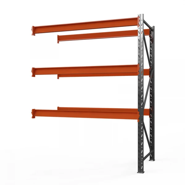 Секция приставная стеллажа металлического ОПТИМА, 2000х2500х785 мм. Полки: 3 шт. без настила HV Market