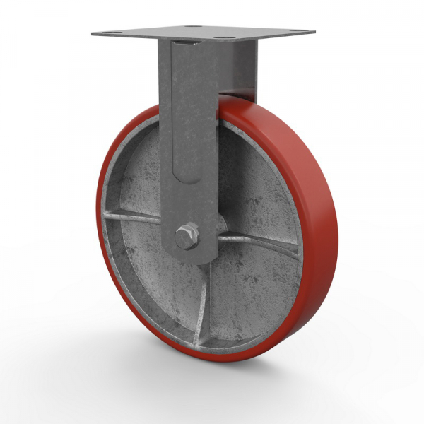 Колесо большегрузное FCp80 неповоротное (200*50 мм; 400 кг; КР/ПУ) 29200 CPUF HV Market