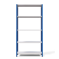 Стеллаж металлический ТС Лайт, синие стойки, 2200x1000x400 мм. Полки: 5 шт. металл (ТС 220100405с) HV Market