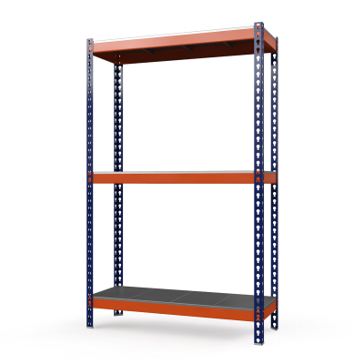 Стеллаж Профи Т (2000/1540/455), 3 яруса металл оц., с усилителем HV Market