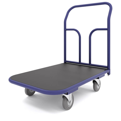 Тележка платформенная с резиновым покрытием ТПР 3 (600х1000) г/п 550 кг. 200 серая резина