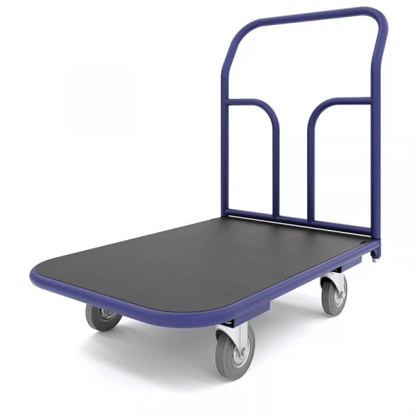 Тележка платформенная с резиновым покрытием ТПР 5 (700x1200) г/п 550 кг. 200 серая резина