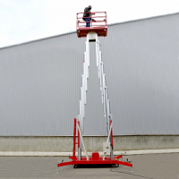 Телескопический двухмачтовый подъемник ZX-2-100 OXLIFT 10 м 200 кг HV Market