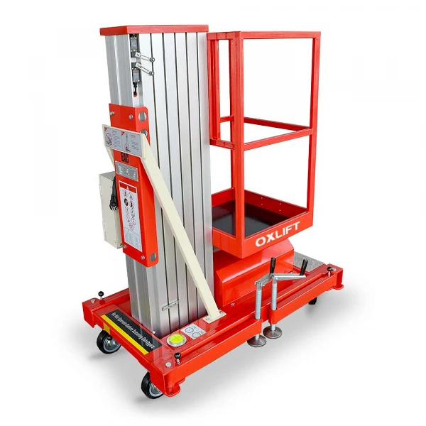 Телескопический одномачтовый подъемник ZX-1-060 OXLIFT 6 м 125 кг