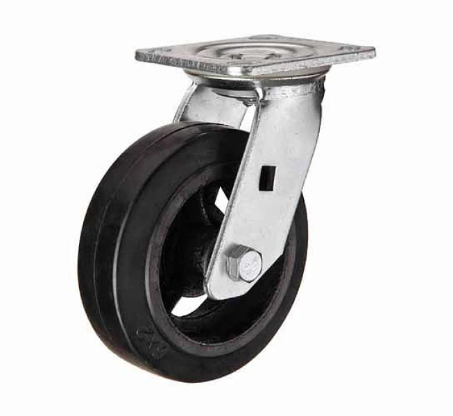 Колесо большегрузное обрезиненное поворотное SCD 42 ⌀ 100