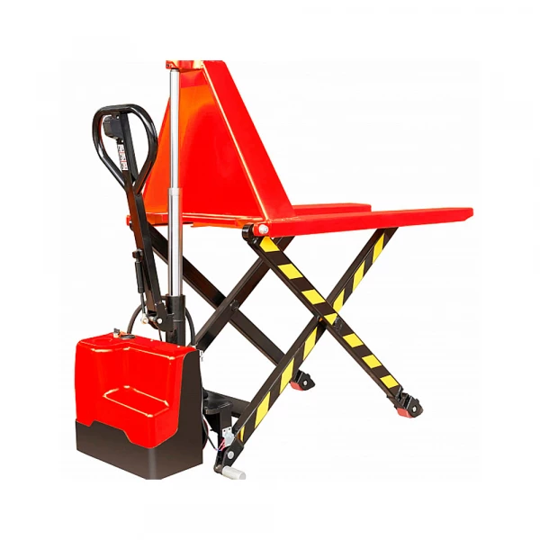 Ручная гидравлическая тележка с электроподъемом OXLIFT OXHE15 800 мм 1500 кг