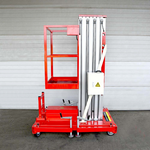 Телескопический одномачтовый подъемник ZX-1-100 OXLIFT 10 м 125 кг