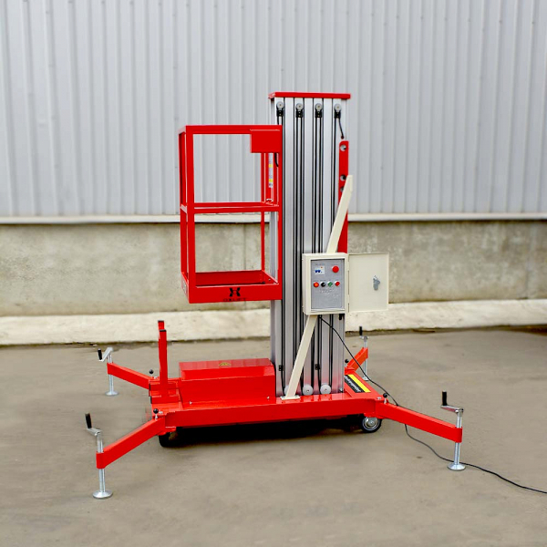 Телескопический одномачтовый подъемник ZX-1-100 OXLIFT 10 м 125 кг