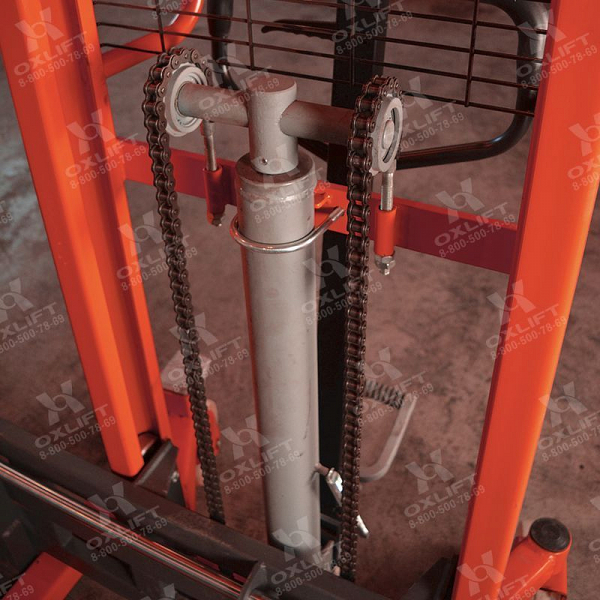 Гидравлический штабелер с широкими опорными лапами HS16-W OXLIFT 1600 мм 1500 кг