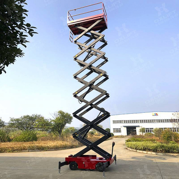 Самоходный ножничный подъемник QZ-030-110 OXLIFT 11000 мм 300 кг