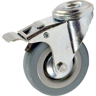 Колесо аппаратное SChgb 25 поворотное под болт с тормозом HV Market