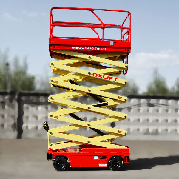 OXLIFT QZ-050-110 самоходный (поводковый) подъемник ножничного типа с питанием от акб 11000 мм 500 кг