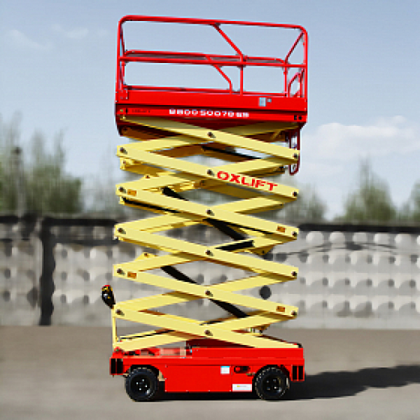 OXLIFT QZ-050-110 самоходный (поводковый) подъемник ножничного типа с питанием от акб 11000 мм 500 кг