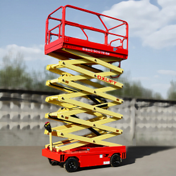 OXLIFT QZ-050-110 самоходный (поводковый) подъемник ножничного типа с питанием от акб 11000 мм 500 кг