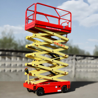 OXLIFT QZ-050-110 самоходный (поводковый) подъемник ножничного типа с питанием от акб 11000 мм 500 кг HV Market