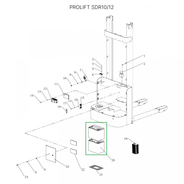 Аккумуляторная батарея 24В 50 Ач Li-ion