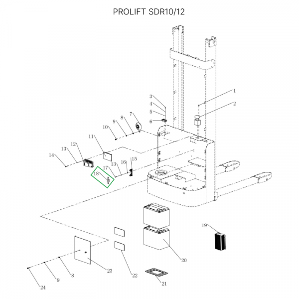 Предохранитель для штабелеров SDR 1-1,2 т, SDR1635 HV Market