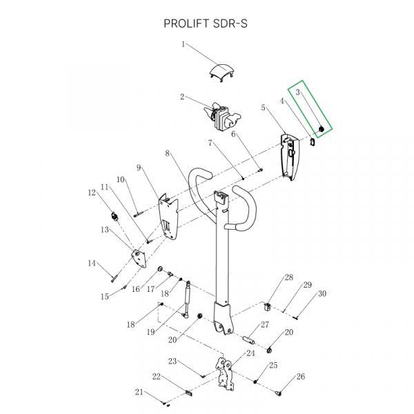Кнопки подъема-опускания вил для штабелеров SDR-S HV Market